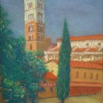 Lucca - San Martino vu de la Passeggiata delle mura