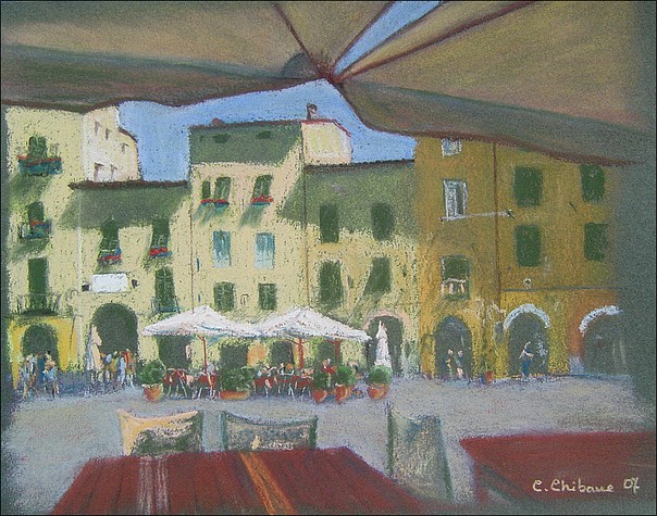 Lucca - Sous le parasol