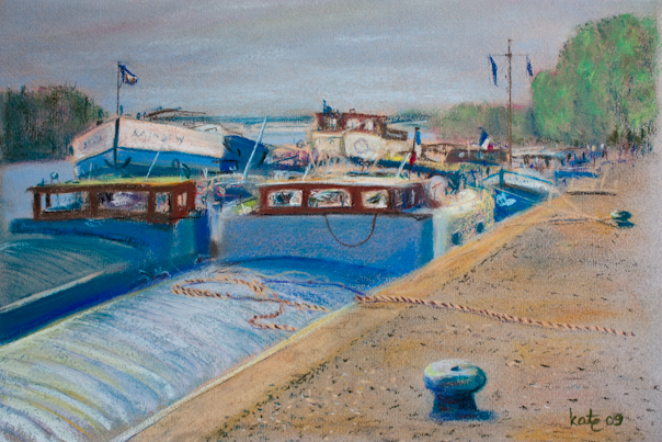 Conflans Péniches amarrées